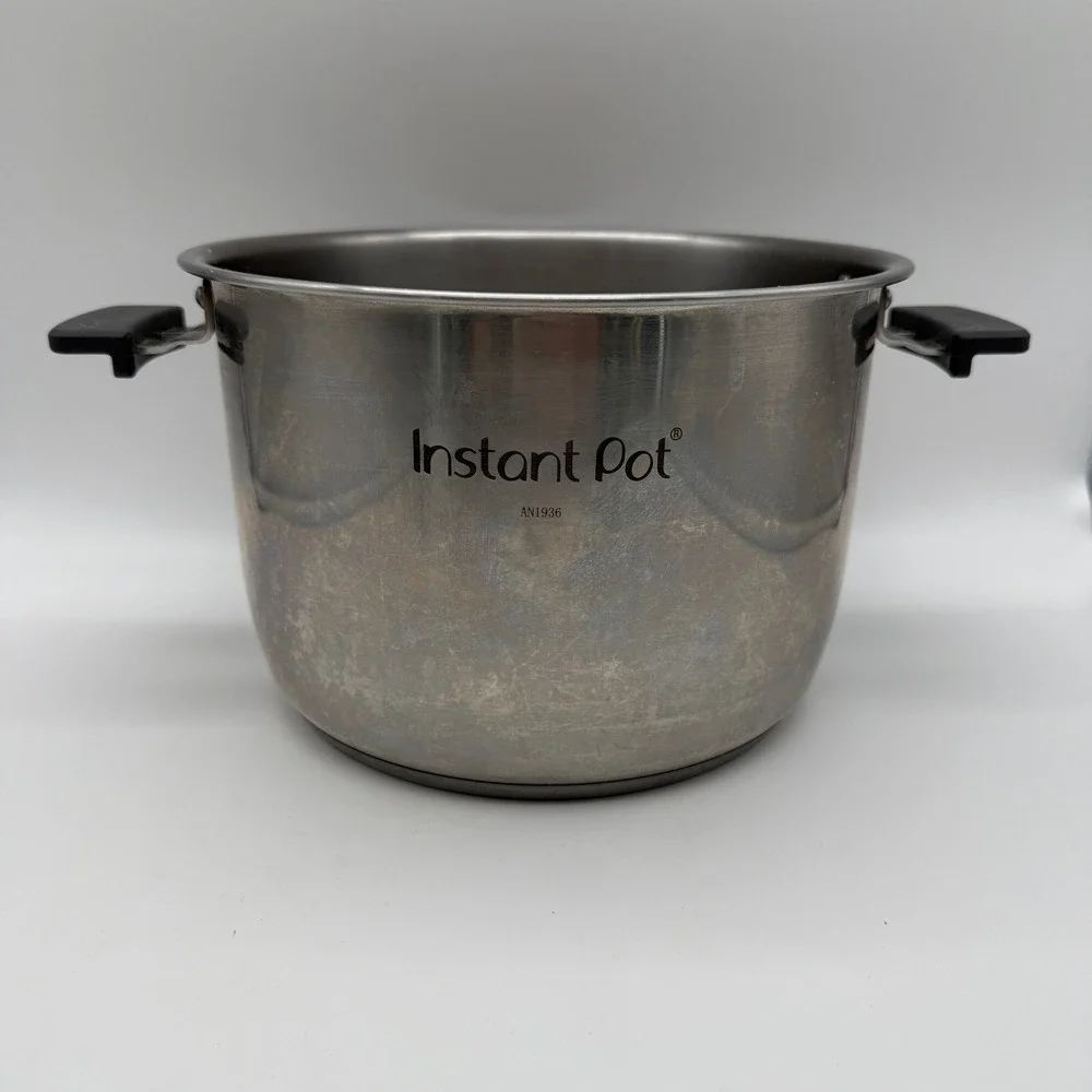 Instant Pot Inner Cooking Pot 6 Qt Stainless Handles Trivet AN1936 OEM